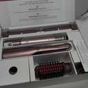 Shark FlexFusion Hair Straightener & Powerful Hair Dryer with Fusion Hair Brush, Ceramic Air Styler with Auto-Wrap Curlers & Concentrator, Ceramic Plates, Cosmic Blush HD641S