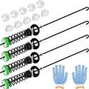 【2026 Upgraded】W11130362 WTW5000DW2 WTW5000DW3 WTW5000DW1 MVWX655DW1 MVWC565FW2 MVWC565FW1 Washer Suspension Rod Kit for Whirlpool Maytag Kenmore Washer - Replaces W10594080 W10735786 W10748956