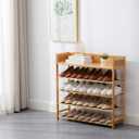 latifolia Bamboo Shoe Rack, 5-Tier Shoe Rack Organizer for Entryway, Living Room(Nature, 31.4''L), 5 Tier-31.50''l