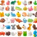 ywevyezc 42 Pcs Mini Resin Animals 42 Styles Resin Animals Figurines Bulk for Micro Fairy Party Favors Garden Hide Accessories Dollhouse Crafts Decor
