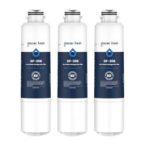 GLACIER FRESH DA29-00020B Refrigerator Water Filter Compatible with Samsung DA29-00020A/B, DA29-00020B-1, HAF-CIN/EXP, 46-9101, RF4267HARS For French Door Fridge Kitchen (3 PACK)