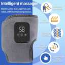Cordless Foot and Ankle Massager with Heat & Vibration, Wearable Therapy Wrap for Neuropathy, Plantar Fasciitis & Swollen Feet (2 Pack)