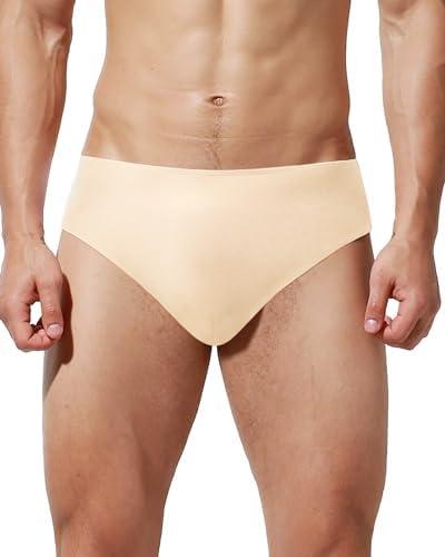 Sanstrong Men's Dance Delt Nude Underwear Short Pant For Ballet, Full Seat Dance Briefs for Men. Size L