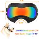 Dog Sunglasses,Doggles Anti-UV Protection, Pet Sunglasses with Adjustable Strap, Suitable for Motorcycle Car Driving Bike Riding Hiking Swimming Wind Dust Fog Dog Eye Protection