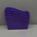 Storex Large Book Bin, 14.3 x 5.3 x 7", Mauve, Case of 6 (71192U06C)