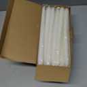 24 Pack White Taper CandlesTaper Candles 10 Inch DriplessUnscented & Smokeless Candlesticks Bulk7-8 Hours Long Burning Tall CandlesIdeal for Christmas Weddings Parties Dinner