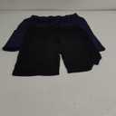 Latuza Men's Bamboo Viscose Sleep Lounge Shorts with Pockets (Medium, Black & Navy)