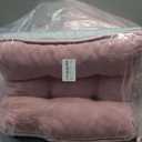 BETU Pink Chair Cushions for Dining Chairs Set of 4,3.5" Thick Kitchen Table Chair Pads with Ties,Non Slip Backing and Covers, Seat Cushion for Dining Room,Bar,Patio Chairs,15.5"X15.5"X3.5",Pink