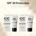 CC Cream for Older Women, 2 Packs Skin Tone Adjusting CC Cream, CC Creams Self Adjusting for Mature Skin, Moisture, For All Skin Types, Lightweight & Hydration, All-in-One Gentle Daily Moisturizer