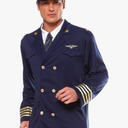 Men's Pilot Costume XL Size