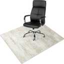 Anidaroel 48"x60" Abstract Office Chair Mat, Desk Chair Mat for Hardwood Floor, Desk Mat for Rolling Chair on Hardwood, Office Chair Rug for Rolling Chair, Anti-Slip Floor Protector Rug (Khaki)