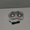 USB Car Fan for Backseat: Dual Rearseat Fans for Kids Separated Controlled Heads Rotatable Cooling 3 Speeds DC 5V/2A Auto Cooler for Honda Civic Ford Toyota Wranger Sahara Grand Cherokee