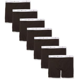 Tommy Hilfiger Men's Underwear Cotton Classics Megapack Boxer Brief -  (Large, 7 Black)