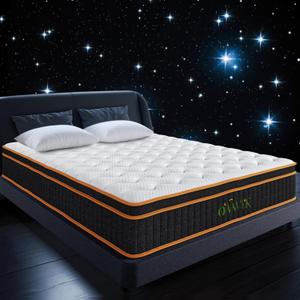 Ovwyk Queen Mattress 12 Inch, Hybrid Mattress Queen Size Bed in a Box, Memory Foam and Individual Pocket Springs, Edge Support, Motion Isolation & Pressure Relief, Medium Firm, 365-Night Trial Ovwyk Queen Mattress 12 Inch, Hybrid Mattress Queen Size Bed in a Box, Memory Foam and Individual Pocket Springs, Edge Support, Motion Isolation & Pressure Relief, Medium Firm, 365-Night Trial