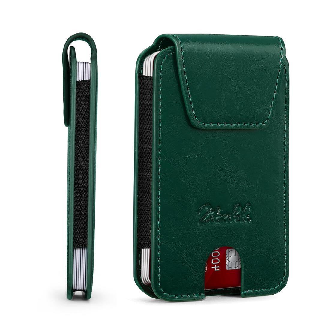 Zitahli Slim Wallet for Men and Women 6-8 Cards Minimalist Leather Credit Card Holder Front Pocket RFID Blocking Gifts Ideal Choice