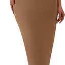 PRETTYGARDEN Women's Off The Shoulder Maxi Dresses 2025 Summer Formal Elegant Cocktail Party Wedding Guest Long Dress (Brown, L)