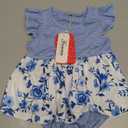 Focamia Baby Girl Clothes Summer Outfit Romper Skirt Ruffle Sleeve