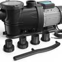 In/Above Ground Pool Pump, Self Primming High Flow (Single Speed, 1.5HP, 7350 GPH, 220V)