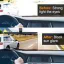 Veharvim Sun Visor Extender for Cars, Polarized Car Visor Extender Sun Blocker UV400, Adjustable Visor Extension, Clip on Sun Visor for Car, Universal, Glare, UV Protector (X-Large(1 Pack))