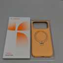 TORRAS Ostand Q3 Silicone for iPhone 17 Pro Max Case, Fit for MagSafe, 360 Spin Ring Stand, Liquid Silicone Cozy Vibrant Grip, Camera Control, Protective Case for iPhone 17 Pro Max, Pastel Orange