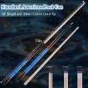 Canadian Maple Pool Cue Sticks (10mm/11.5mm/13mm), 58" 2-Piece Pool Sticks with Low Deflection Shaft,Billiard Sticks for Home, Bar, and Tournament Play