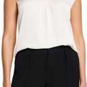 NIC+ZOE Women's Satin Chiffon Jacket Layer (X-Small Petite, Classic Cream)