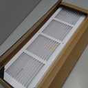 24"W x 6"H Return Air Grille [Duct Opening Size], Steel HVAC Return Air Vent Cover for Wall & Ceiling, White Powder-Coated Rust-Resistant AC Cold Air Return, Outer Dimensions 25.75"W x 7.75"H