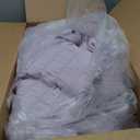 Love's cabin Seersucker Lavender Twin Comforter Set 5 Pieces, All Season Bedding Set, Twin Bed in a Bag Comforter Set with Comforter, Flat Sheet, Fitted Sheet, Pillowcase and Pillow Sham