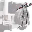 Allen Sports Deluxe 2-Bike Spare Tire Mounted Carrier, Model 322DN , Black