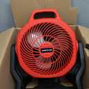 HEINPRO Battery Powered Fan Compatible with Milwaukee M18 18V Battery with AC Adapter (No Battery) Up to 650CFM, Variable Speed, Low Noise 30dB, Portable Cordless Fan for Camping, Jobsite