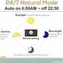 hygger 22W 24/7 Lighting Aquarium LED Light, Sunrise-Daylight-Moonlight Mode and DIY Mode, Adjustable Timer Adjustable Brightness Fish Tank Light with Extendable Bracket 7 Colors for Planted Tank