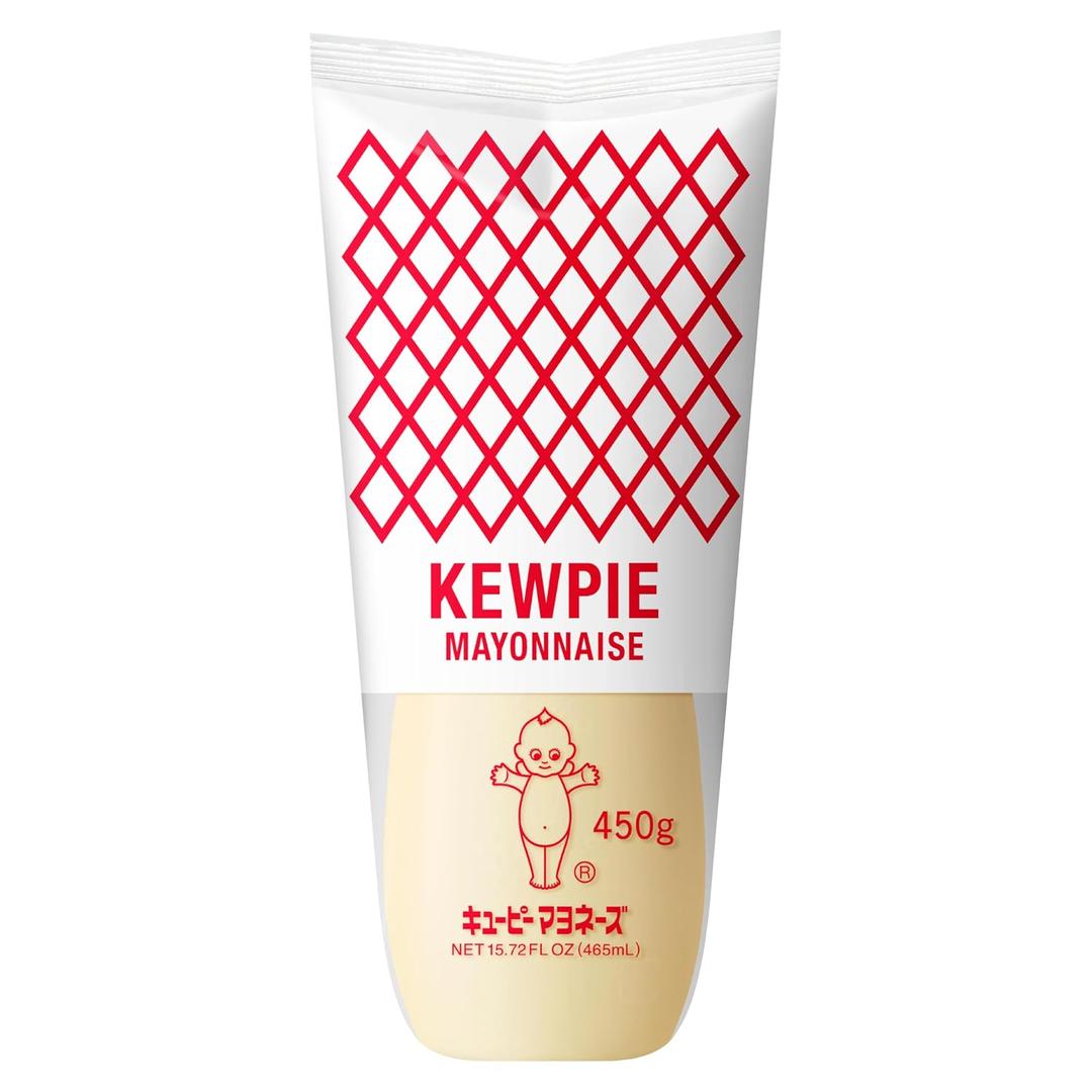 KEWPIE Mayonnaise (Product of Japan), Rich & Creamy Umami Flavor, Best Mayo for Sandwiches, Salads, Sushi & Dips, 16 oz (450 g) Bottle (EXP 07/29/26)