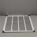 Fits 20x16 Duct Opening Stamped Steel Return Air Grille Vent Cover Grille for Sidewall and Ceiling in White Surface Dimensions: 21.75"W X 17.75"H (20" W x 16" H Duct Opening)