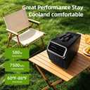 7500 BTU Portable Camping Air Conditioner.4-in-1 High-speed max cooling.