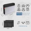 Compression Packing Cubes for Travel Essentials, 1 Pack Suitcase Organizers for Luggage Carry on, Large Lightweight Compressible Expandable Mesh Travel Cube, by U+U, Black