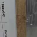 Magnetic Weekly Dry Erase White Board and Cork Board,Rustic Brown Wood FrameMagnetic Surface Whiteboard for Home Office and Wall Decor(ZHZL-2040QZ) (16"W x 7.9"H)