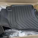 ANBINGO Floor Mats Custom for Mazda CX9 (6 Passenger, Bucket Seat 2nd Row Has Cup Holders) 2020-2023 Waterproof All Weather Car Mats Guard Liners Front & Rear & 3rd Row CX-9 Full Set -Black