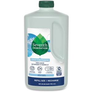SEVENTH GENERATION DISHWASH LIQ FREE & CLEAR, 50 OZ, PK- 3