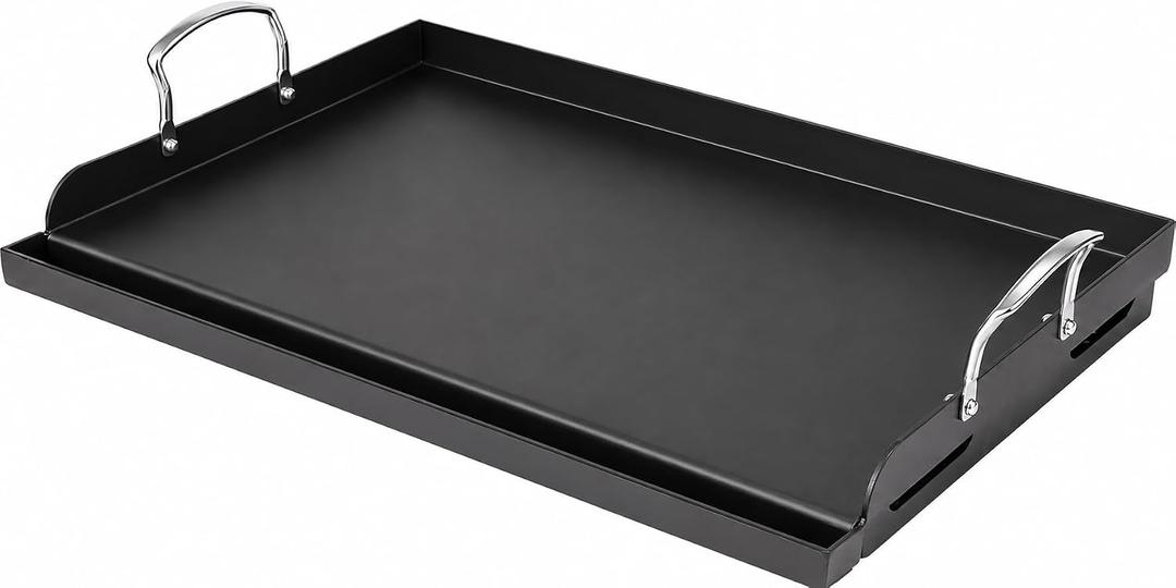 Utheer 25" x 16" Pre-Seasoned Nonstick Griddle for Gas Grill, Stovetop