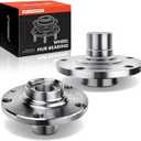 A-Premium 2 x Front Wheel Hub Assembly Compatible with Volkswagen Passat 1998-2005 & Audi A4 1997-2002, A4 Quattro 1997-2002