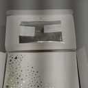 The Essential Concierge 100 Pack Gold & White Disposable Napkins, 7.5 x 4.25 Inch, 3-Ply Paper Napkins for Party, Wedding, or Everyday Use