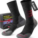 5 x Crew Compression Socks for Men Women - Mild Support, Wicking Cushioned Compression Running Socks for Sport Basketball