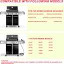DcYourHome 65054 Warming Rack for Weber Genesis 300 Series (2007-2016), for Weber Genesis E310 E330 E320 S310 S330 S320 EP-330 EP-320 Grill Parts, Stainless Steel Warming Rack for Weber 81323 62749