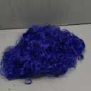 Afro Curly Wig with Bangs, Short Fluffy Curly Bob Wig for African American Women Colorful Halloween Party Cosplay WigBlue