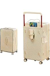 Luggage 28In Check- in Wide Handle with 360 Spinner Wheels, USB & Type C Port, Cup Holder & TSA Lock, Hard Case Luggage, Hardshell Travel Suitcase for Men Women (PVC Cover For Free) White