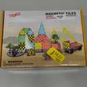 Magnetic Tiles Road Building Blocks - Magnet Crane Car Set for Kids Ages 3-5 4-8 5-7 Preschool City Construction Kids Games Dinosaur Toddler Toys for 3+ Year Old Boys Girls Christmas Birthday Gifts