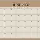 2026-2027 Magnetic Fridge Calendar - June 2026 Until December 2027 - The Perfect Monthly Refrigerator Calendar With Minimal Designs for Organizing, 8.5" x 11", Beige