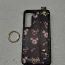 Petitian for Samsung Galaxy S22 Case with Wallet - Women Girls Cute Girly Aesthetic Unique Design Leather Credit Card Holder Cardholder Stand Wristband for S22, Miqi