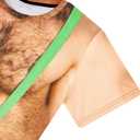 RAISEVERN Unisex Summer T-Shirts Crewneck Cool Short Sleeve Funny Graphic Print Top Casual Tees (3X-Large, Brown Chest 010)