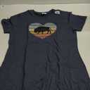 I Love Bison Silhouette North America Heart Wilderness Wisent T-Shirt, Size Small
